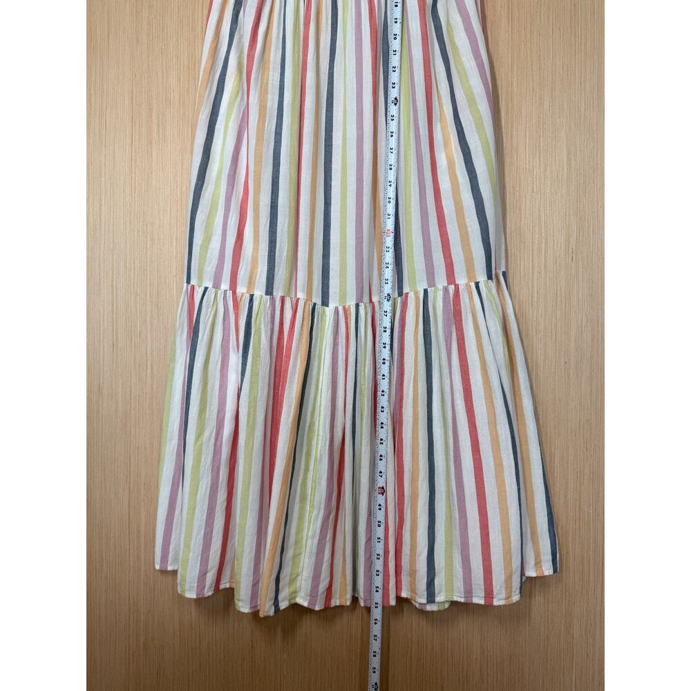 Old Navy Striped Tiered Maxi Swing Sundress Size Large Pockets Multicolor - Picture 10 of 13